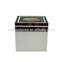 new design for the high end hotel room accessory Pen shell square tissue box
